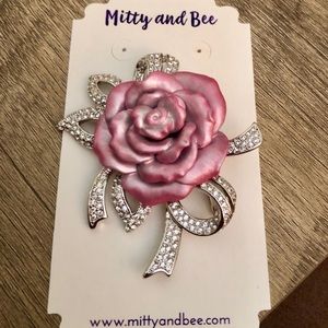 Joan Rivers Rose Brooch